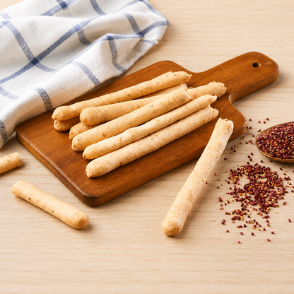 #6325 紅藜小米起司棒 Taiwan Red Quinoa Millet Cheese Sticks (朱德利斯) 63g, 20/cs
