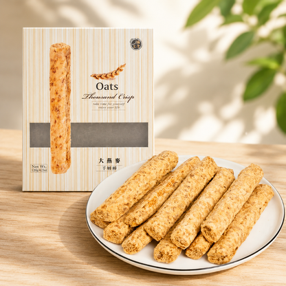 #3552 大燕麥千層棒 Oats Thousand Crisp (口福不淺) 120g, 48/cs