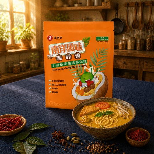 #6641 南洋風味咖哩麵 Nanyang Curry Noodle Soup (摩素師) 244g, 16/cs