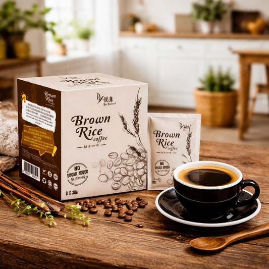 #5508 糙米咖啡-無糖 Brown Rice Coffee - No Sugar Added (悅意) 8sac/30g , 24/cs