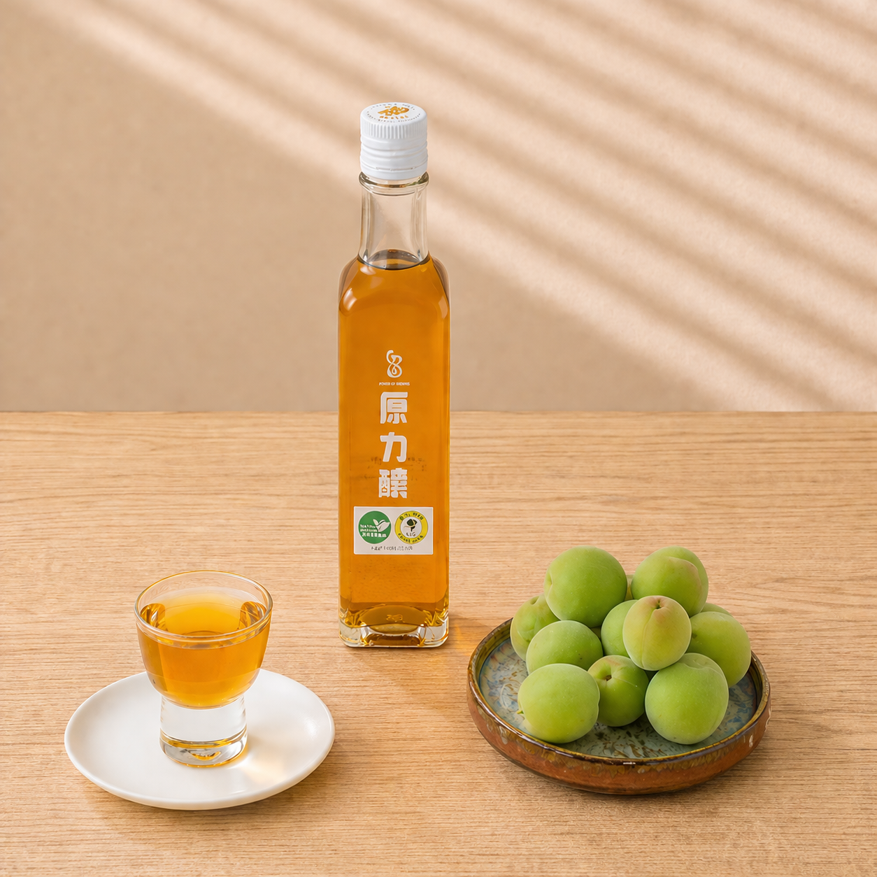 #6463原力釀有機梅子酵醋Organic Plam Vinegar (心靈世界) 500ml, 12/cs