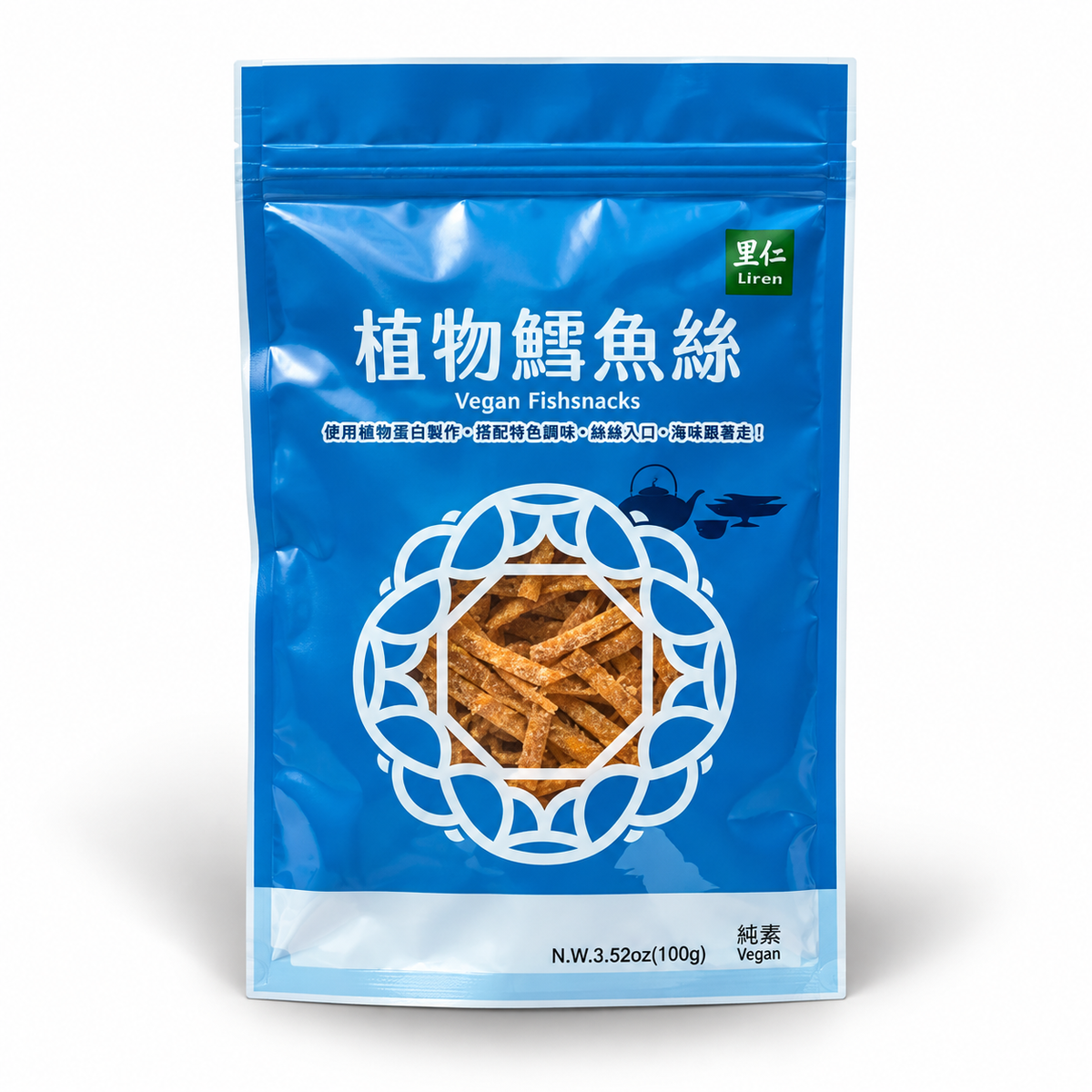 #6167 植物鱈魚絲 Vegan Fishsnacks (里仁) 100g, 12/cs