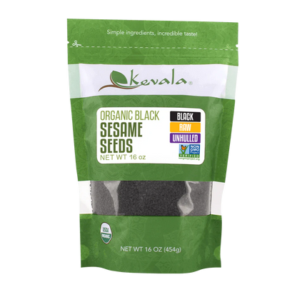 #3150 有機黑芝麻粒 Organic Black Sesame Seeds (Kevala) 16 oz