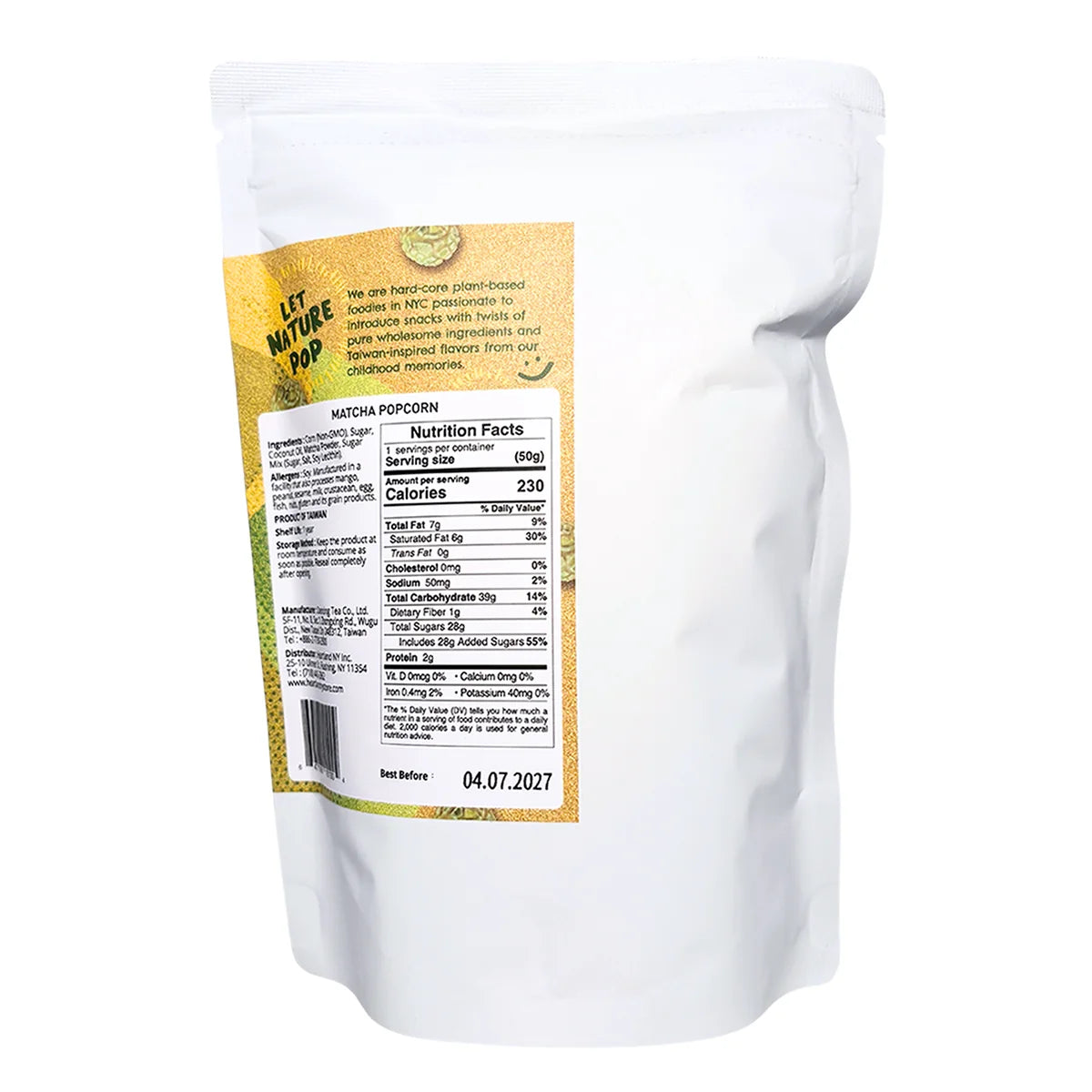 #6685 抹茶爆米花 Matcha Popcorn (HNY) 50g, 30/cs