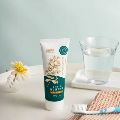 #6172 金銀花植萃護理牙膏 Honeysuckle Herbal Toothpaste(里仁) 100 g