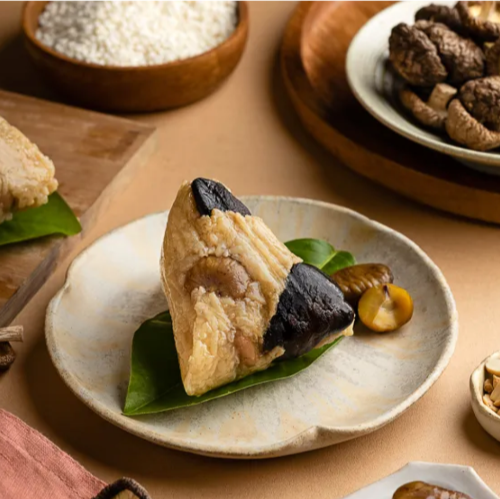 #4676 香菇栗子粽[恆順] Rice dumpling -Mushroom&chestnut (里仁) 360 g 180gx3粒, 24/cs