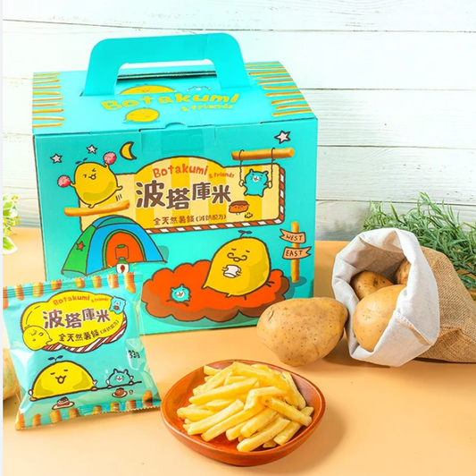 #5135 波塔庫米全天然薯條減鈉配方33G20包 BOTAKUMI Potato Sticks Salted Flavor (聯華食品) 660g, 8/cs