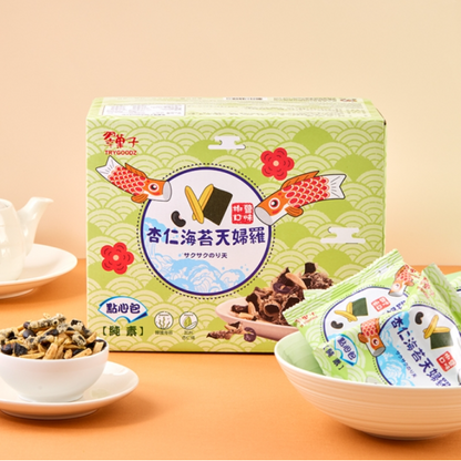 #6338 杏仁海苔天婦羅 Crispy Seaweed with Almond Flakes (豆之家) 500g, 12/cs