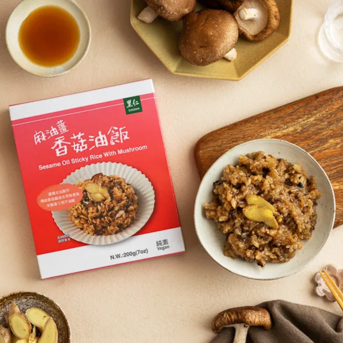 #6314 麻油薑香菇油飯 Sticky Rice With Mushroom Sesame Oil(里仁) 200g, 24/cs