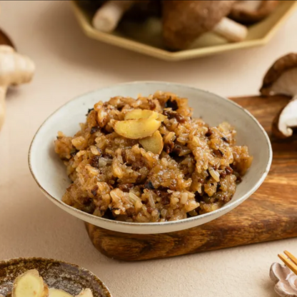 #6314 麻油薑香菇油飯 Sticky Rice With Mushroom Sesame Oil(里仁) 200g, 24/cs