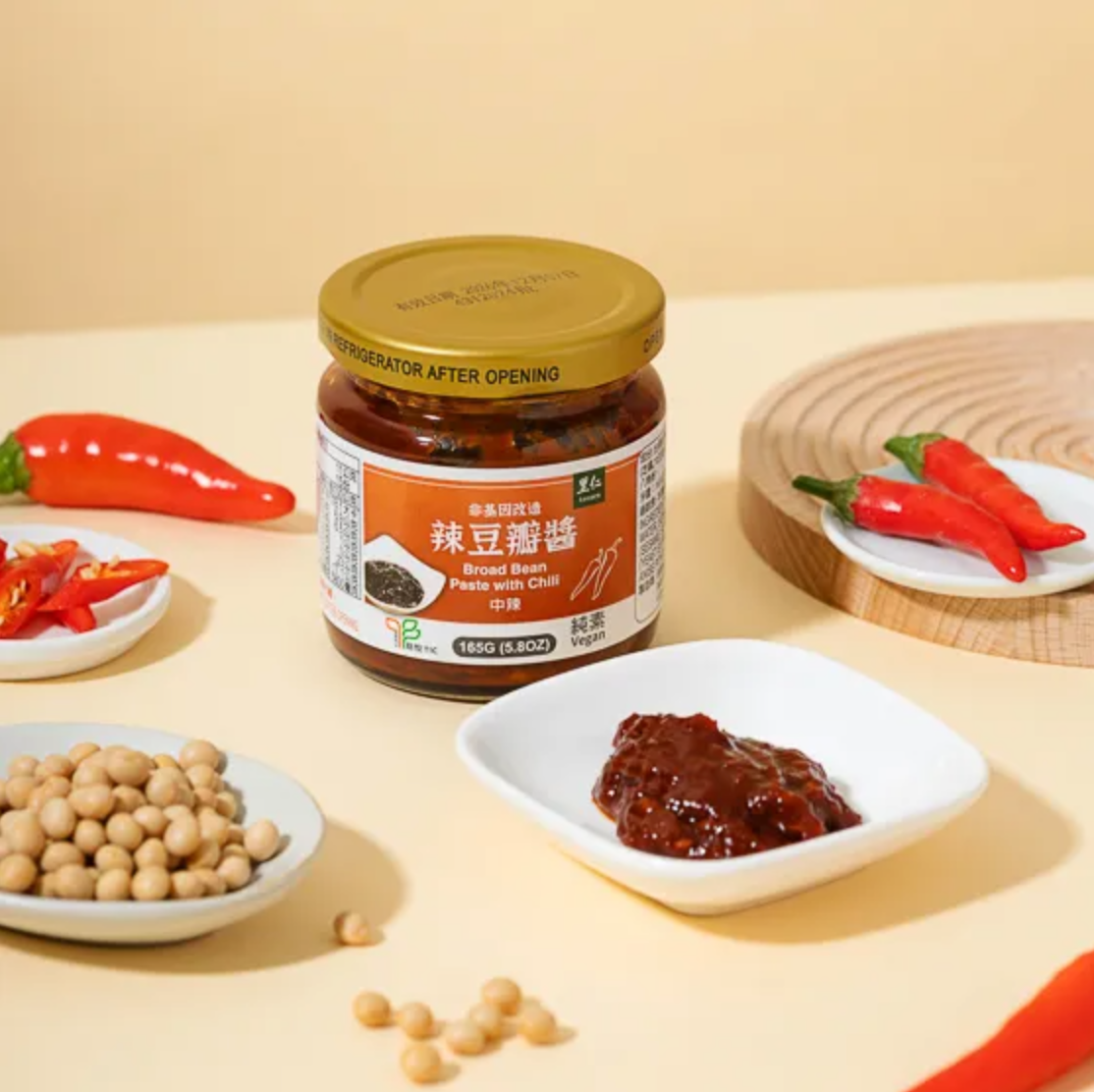 #1504 辣豆瓣醬 Broad Bean Paste with Chili (里仁) 165 g, 12/cs
