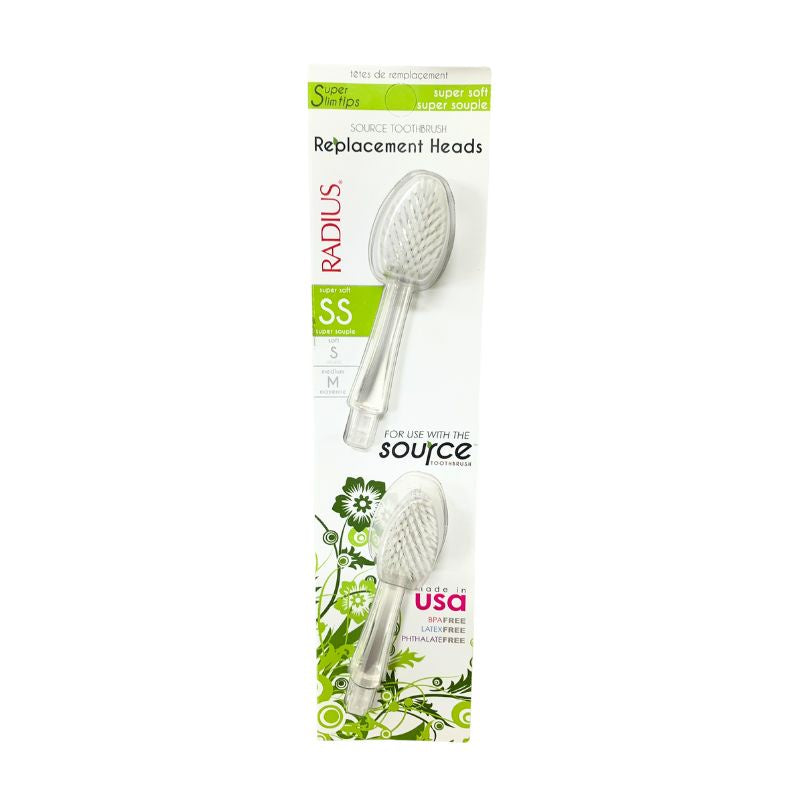 #4826 超軟毛更換式牙刷頭 Replacement Head Supersoft-2pk (Radius), 6/cs
