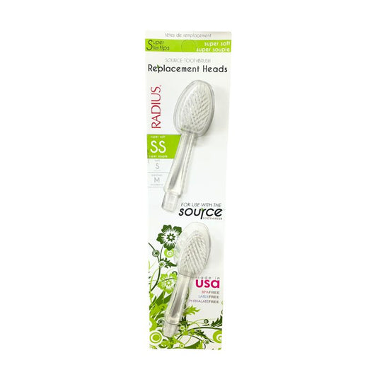#4826 超軟毛更換式牙刷頭 Replacement Head Supersoft-2pk (Radius), 6/cs