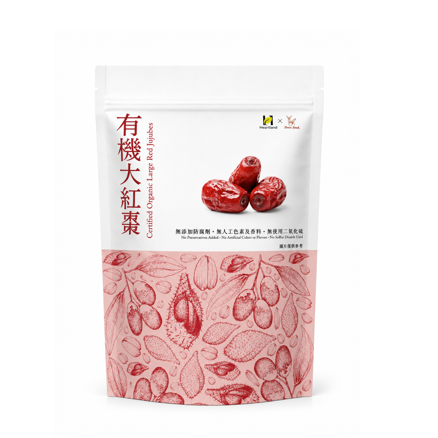 #6662 有機大紅棗 Org. Lagre Jujubes (deer soul) 300g,