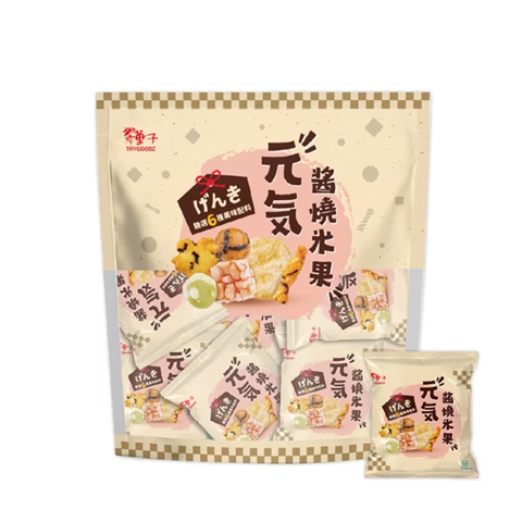 #6406 元氣醬燒米果 Teriyaki Mixed Rice Crackers (豆之家) 20g, 20/cs