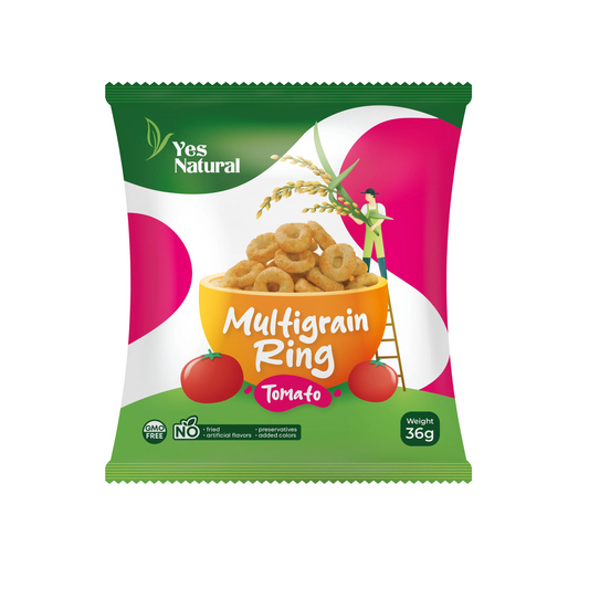 #6485	穀物圈圈-番茄口味Multigrain Ring [Tomato] (悅意) 1440g, 40/cs