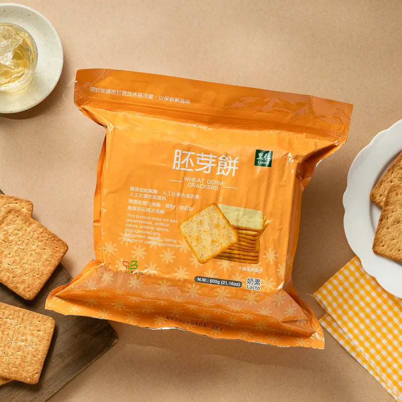 #1410 胚芽餅 [大] Wheat Germ Crackers (里仁) 600 g