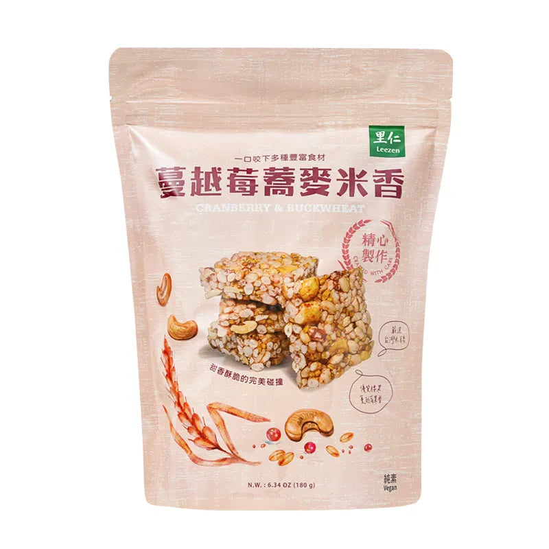 #6495 蔓越莓蕎麥米香 Cranberry & Buckwheat (里仁) 180 g