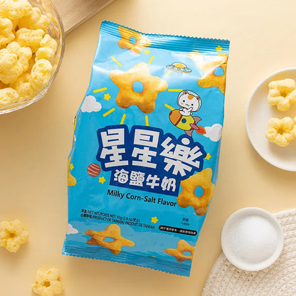 #4042 星星樂[海鹽牛奶] Milky Corn-Salt Flavor (里仁) 45 g, 32/cs