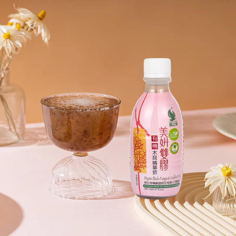 #6182 美妍雙膠－有機木耳精華飲 Organic Black－Fungus & Coralline Drink (里仁) 280 ml
