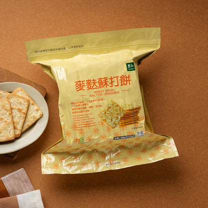 #2385 麥麩蘇打餅 Wheat Bran Saltine Crackers (里仁) 400 g