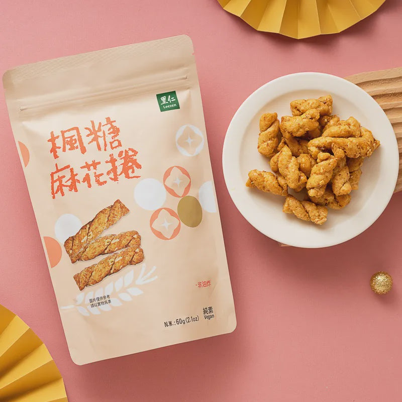 #6387 楓糖麻花捲 Maple syrup Multigrain Twists (里仁) 60g, 35/cs