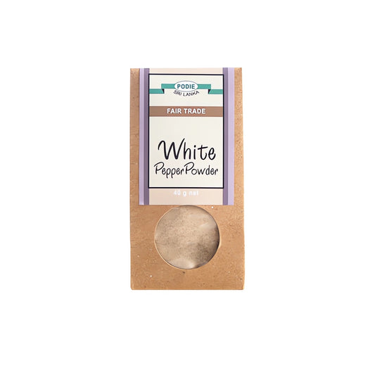 #6259公平貿易白胡椒粉-補充包 WHITE PEPPER POWDER (里仁) 40g, 204/cs