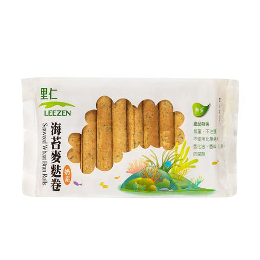 #2221 海苔麥麩卷 Seaweed Wheat Bran Rolls (里仁) 128 g, 24/cs