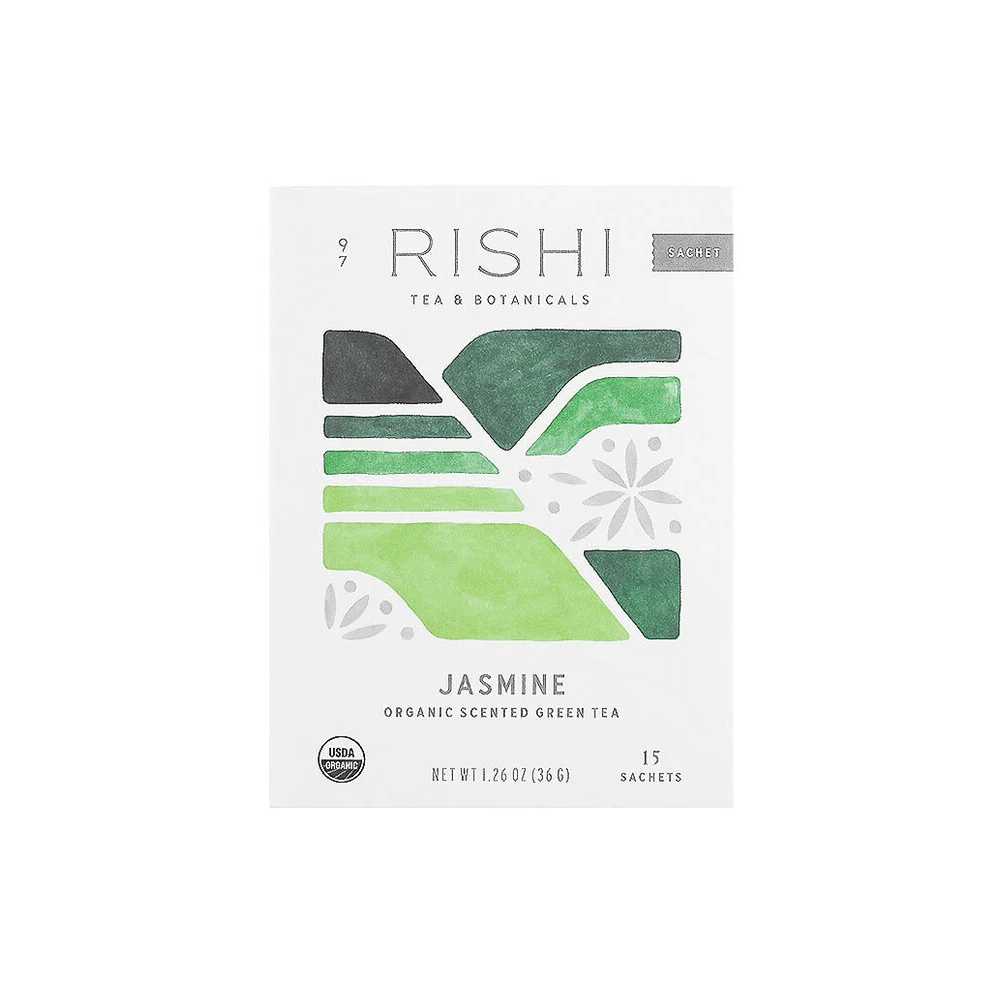#6491 有機茉莉綠茶 Organic Jasmine Green Tea (Rishi) 36g, 6/cs