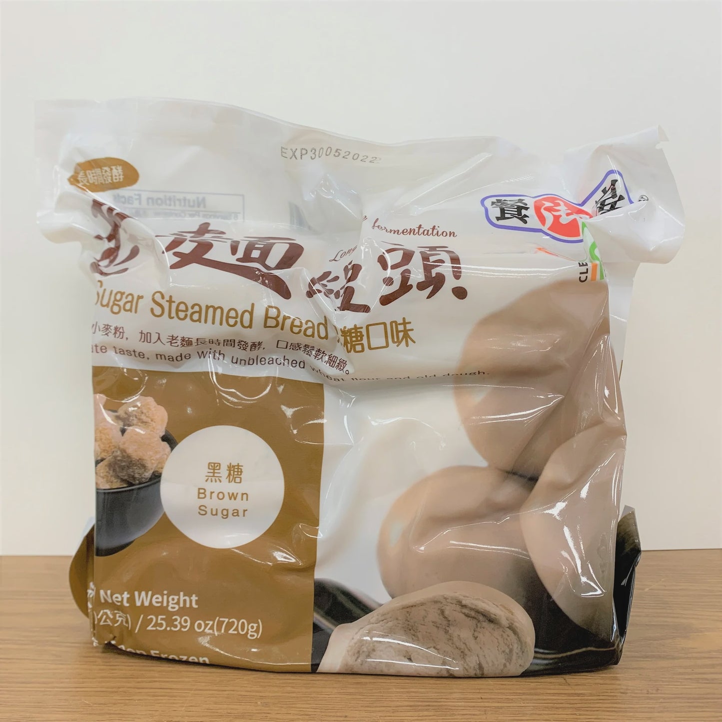 #5028 老麵饅頭-黑糖 Brown Sugar Steamed Bread (餐御宴) 120g*6, 12/cs
