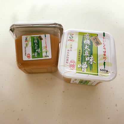 #5273 有機竹鹽大豆味噌 Organic Soybean Miso with Bamboo Salt (禾一發) 500 g
