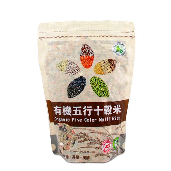 #4276 有機五行十穀米 Organic Five Color Multi Rice (里仁) 1.5 Kg, 12/cs