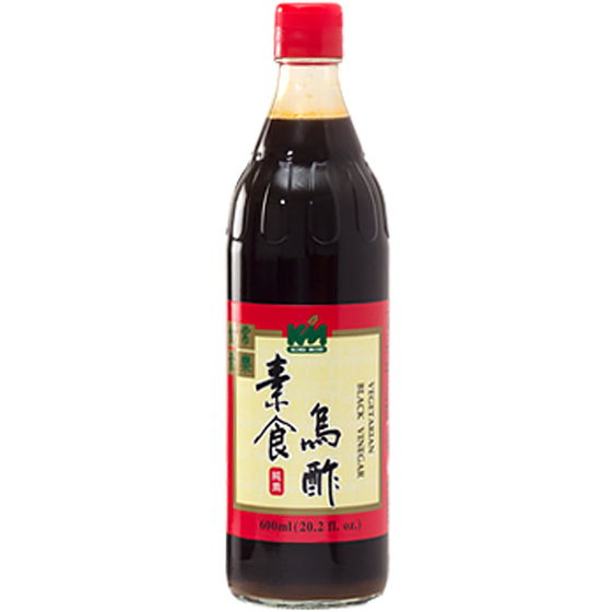 #1530 素食烏醋[大] Vegetarian Black Vinegar (榖盛) 600 ml, 12/cs