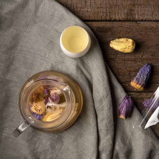 #1611 有機香蓮茶 Org Tea Lotus Petal (里仁) 45 g, 25/cs