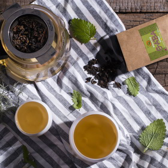 #4392 GABA佳葉龍茶[球狀]-盒 GABA TEA (里仁) 150g/盒, 36/cs