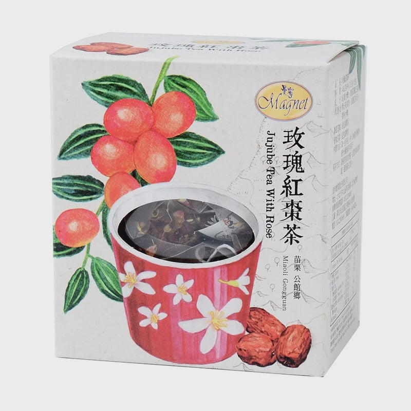 #6013 玫瑰紅棗茶 Jujube Tea With Rose (宣洋) 3g*15入, 12/cs
