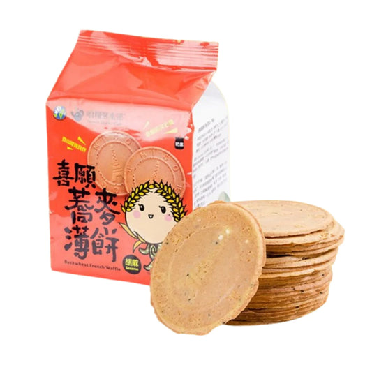 #3645 喜願蕎麥薄餅 Buckwheat Biscuit (喜願小麥) 175 g, 24/cs