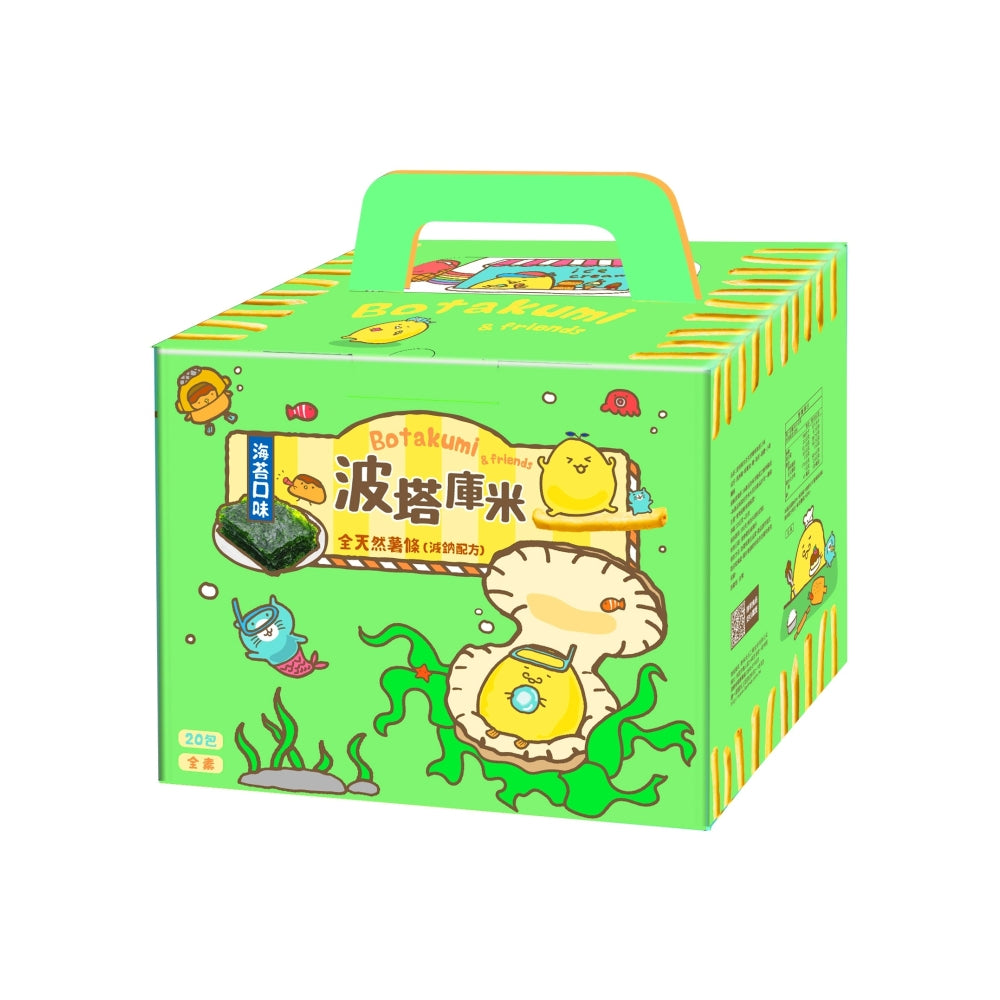 #5805 波塔庫米全天然薯條海苔口味 BOTAKUMI Potato Sticks Seaweed flavor (聯華食品) 660g [33gX20 pcs], 8/cs