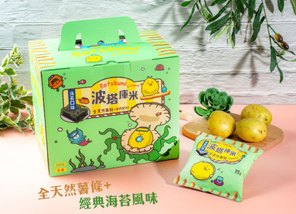 #5805 波塔庫米全天然薯條海苔口味 BOTAKUMI Potato Sticks Seaweed flavor (聯華食品) 660g [33gX20 pcs], 8/cs