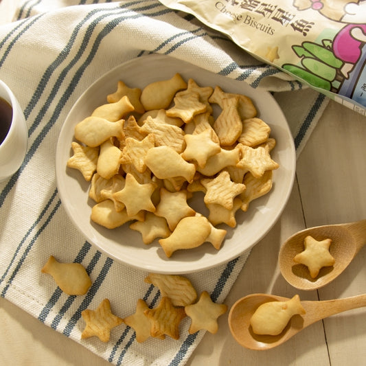 #4581 乳酪星星魚 Cheese Biscuits (里仁) 140 g, 48/cs