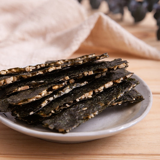 #4910 杏仁海苔脆片 Crispy Seaweed Almond Flavor(里仁) 65g, 24/cs