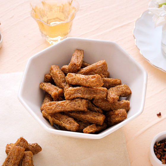 #5696 素蹄筋[弘陽] Roasted Vegan Strips - Seasoning Gluten (里仁) 120g