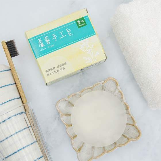 #1640 蘆薈手工皂 Aloe Vera Bar Soap (里仁) 100 g, 96/cs