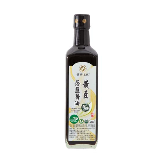 #1514 有機黃豆薄鹽醬油 Org Low Salt Soybean Soy Sauce (里仁) 500 ml, 12/cs