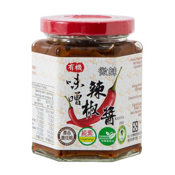 #2219 有機味噌辣椒醬[微辣] Organic Miso Chili Sauce-Medium (里仁) 280 g, 12/cs