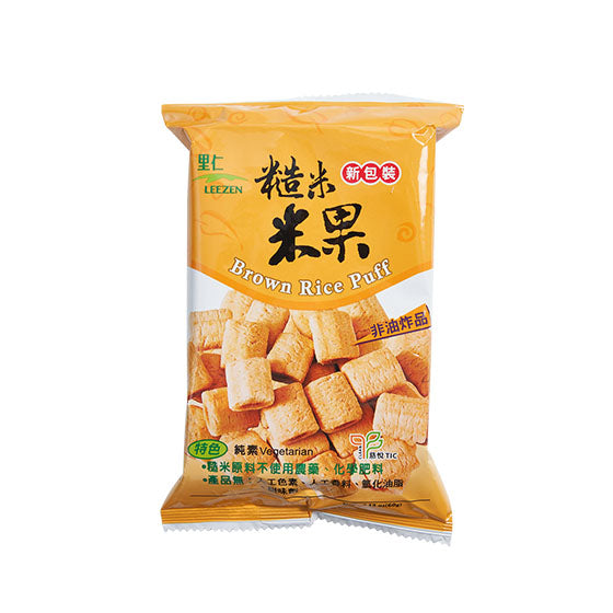 #1944 糙米米果[小] Brown Rice Puff (里仁) 60 g, 40/cs