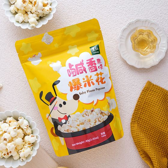 #5689 卡滋爆米花-鹹香 [司麥爾] Popsmile popcorn-Salty flavor (里仁) 40g, 12/cs