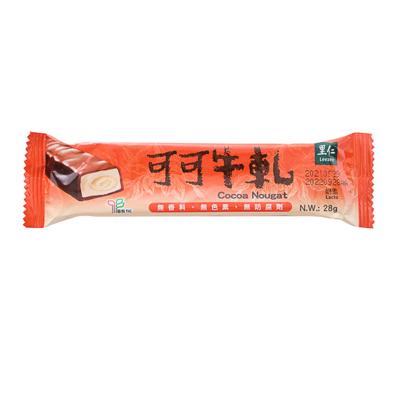 #5240 無添加工坊可可牛軋 Chocolate Bar (里仁) 28g, 288/cs