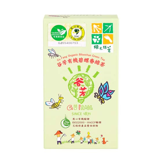 #5841 谷芳有機碧螺春綠茶 Gu Fang Organic Biluochun Green Tea (里仁) 75g, 20/cs