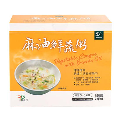 #5110 麻油鮮蔬粥[10入] Vegetable Congee with Sesame Oil (里仁) 310g, 12/cs
